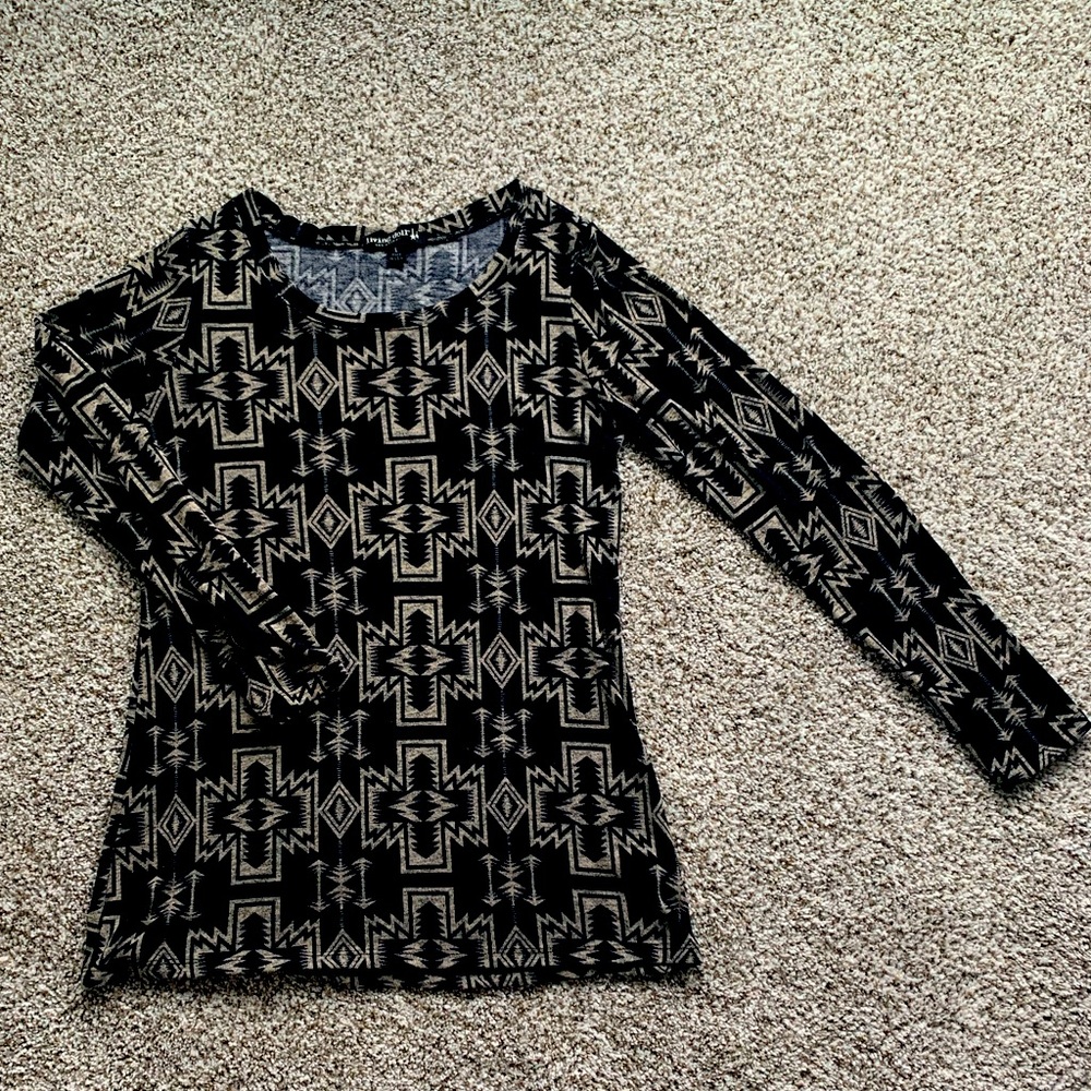 Living Doll tunic aztec pattern